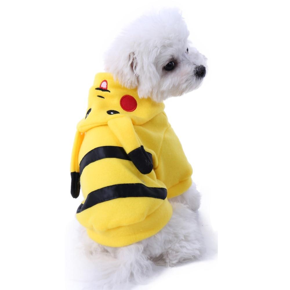 Em promoção! Pokemon Animais De Estimação Trajes Pikachu, Squirtle Psyduck  Inverno Quente Cão-roupas Para Cães De Pequeno Porte De Lã Macia Cachorro  Gato De Estimação Jaqueta Casaco
