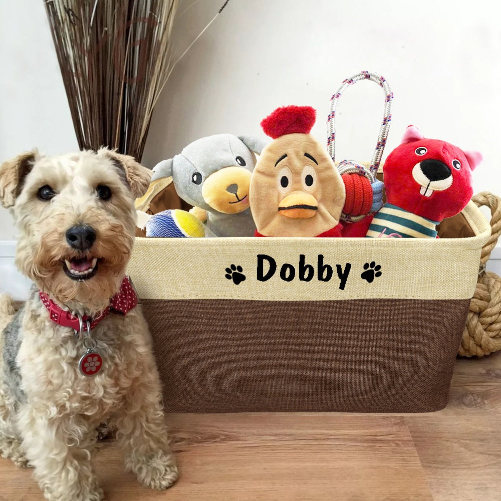 Caixa de Brinquedos Personalizada | Para Cachorro e Gato