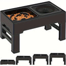 Comedouro 2 em 1 Ajustável | Para Cachorro e Gato