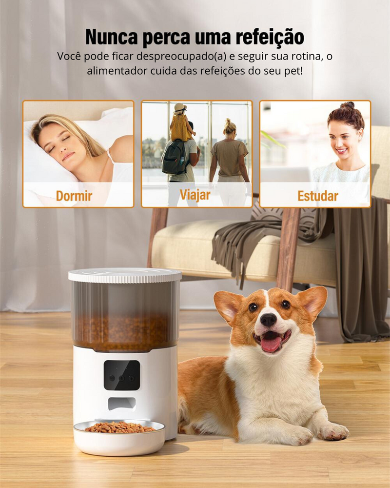 Alimentador Automático Wifi | Para Cachorro e Gato