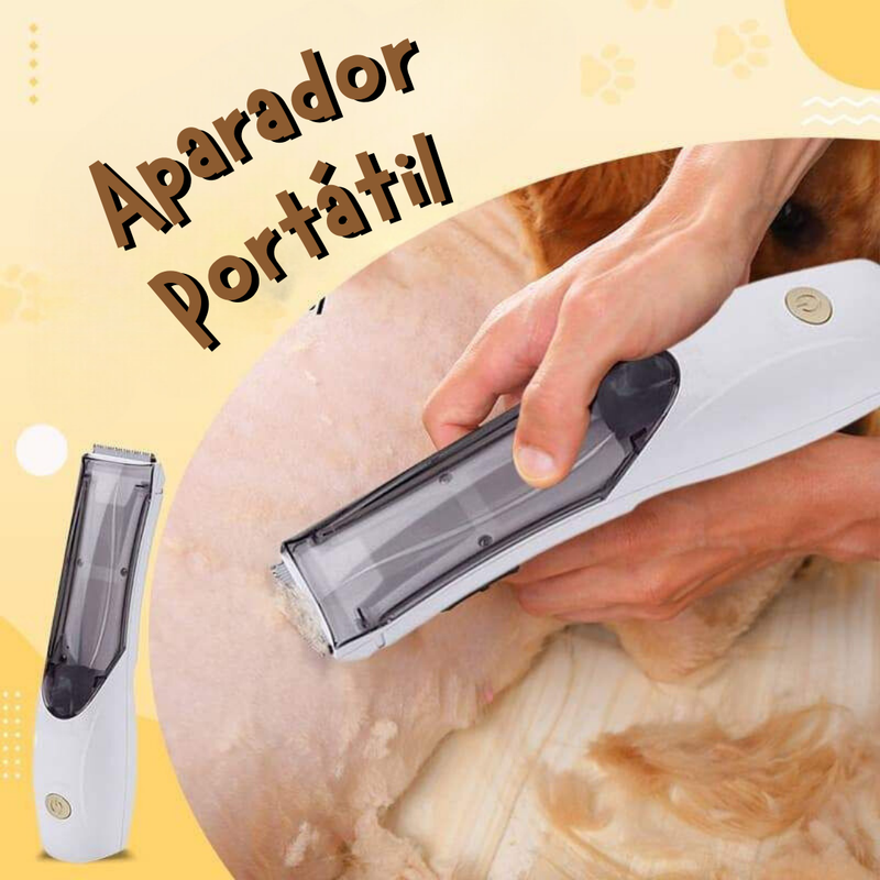 Aparador Portátil com Aspirador | Para Cachorro e Gato