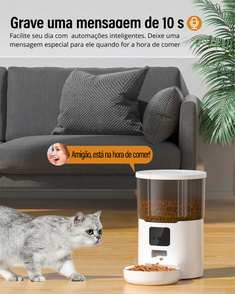 Alimentador Automático Wifi | Para Cachorro e Gato