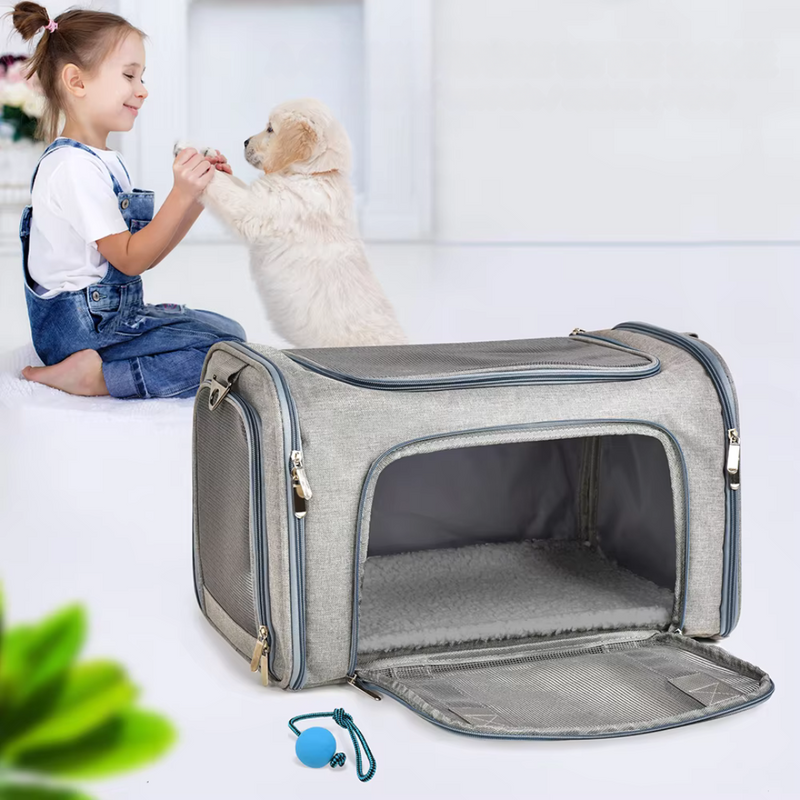 Bolsa de Transporte com Caminha | Para Cachorro e Gato