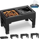 Comedouro 2 em 1 Ajustável | Para Cachorro e Gato