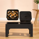 Comedouro 2 em 1 Ajustável | Para Cachorro e Gato