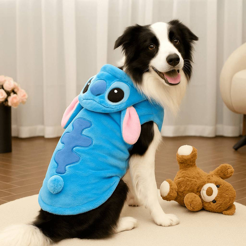 Casaco Pelúcia Stich | Para cachorro e Gato