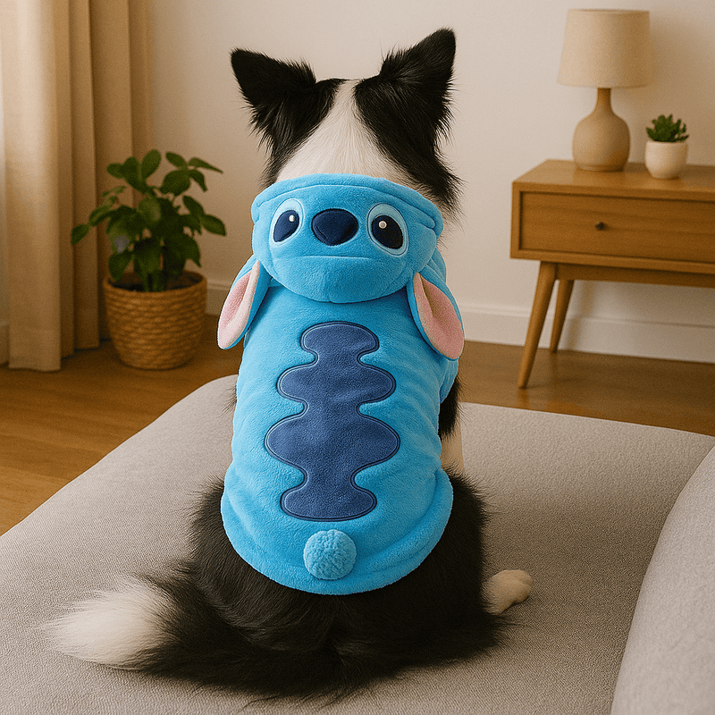 Casaco Pelúcia Stich | Para cachorro e Gato