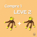 PAGUE 1 LEVE 2 - Pelúcia Monkey Pet | Para Cachorro e Gato