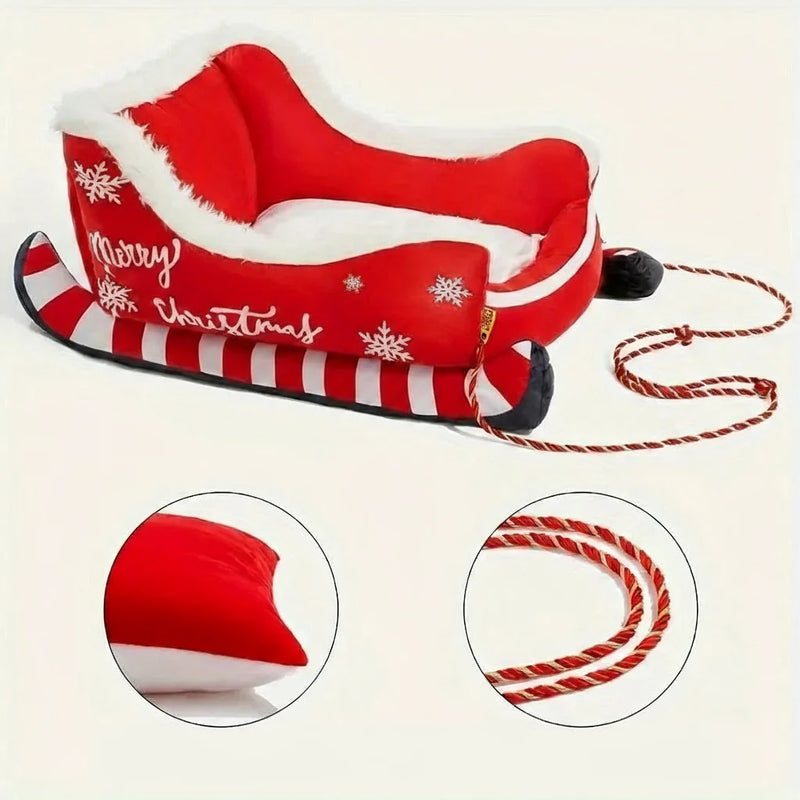 Trenó de natal pet | Para Cachorro e Gato