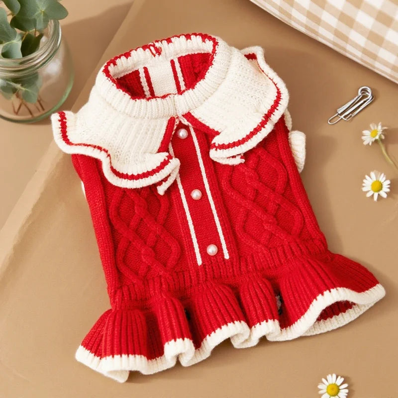 Vestidinho Natal Elegant | Para Cachorro e gato