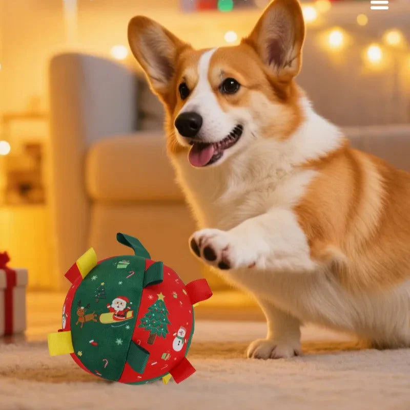Bola Pet Divertida Natalina | Para Cachorro e Gato