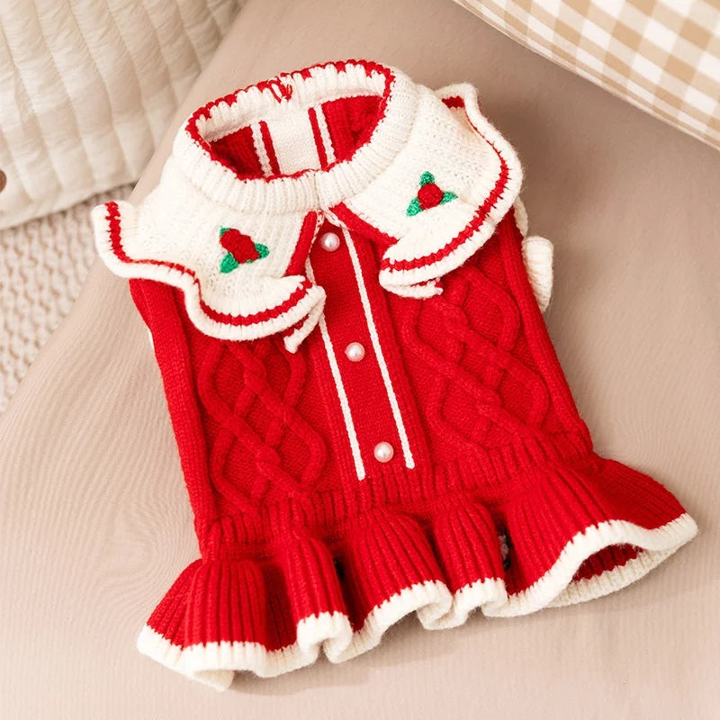 Vestidinho Natal Elegant | Para Cachorro e gato