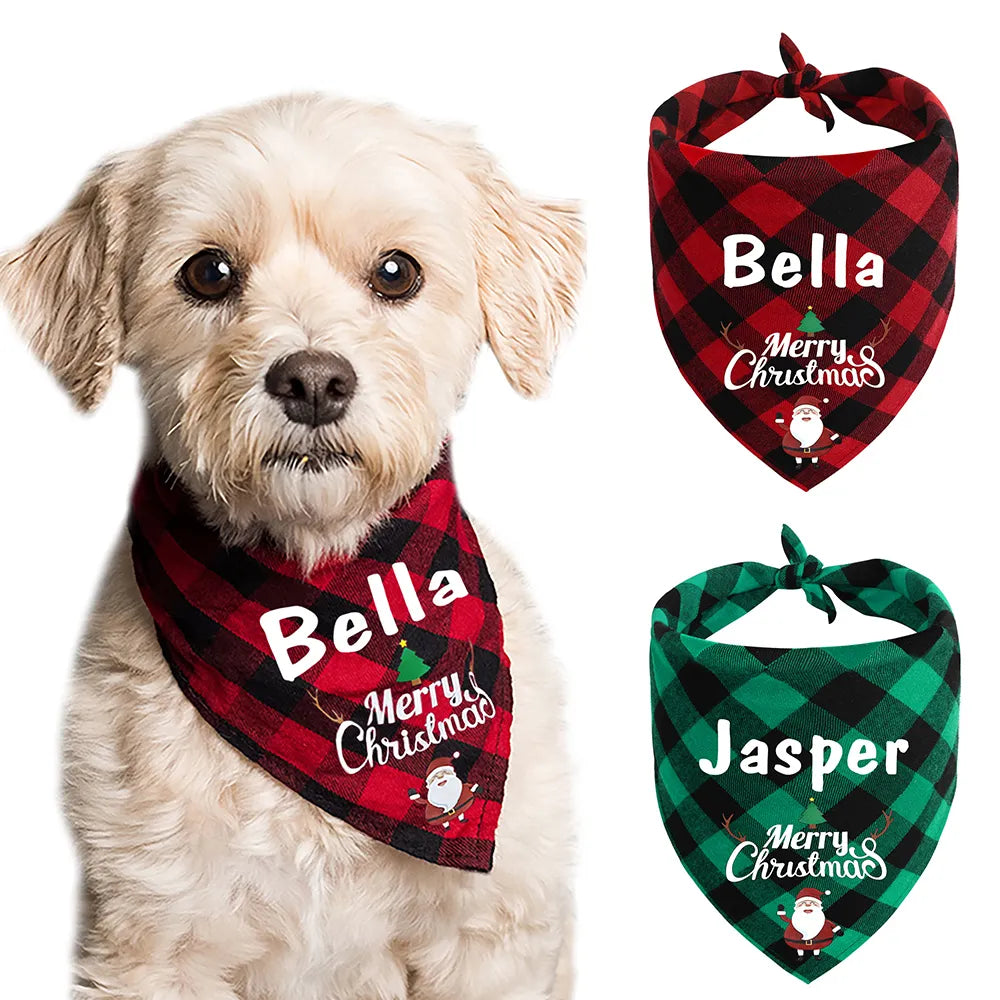 Bandana de Natal Personalizada | Para Cachorro e Gato