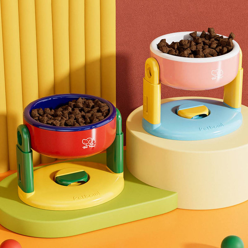 Tigela ajustável Pet Bowl com ventosa | Para Cachorro e Gato