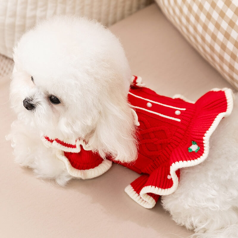 Vestidinho Natal Elegant | Para Cachorro e gato