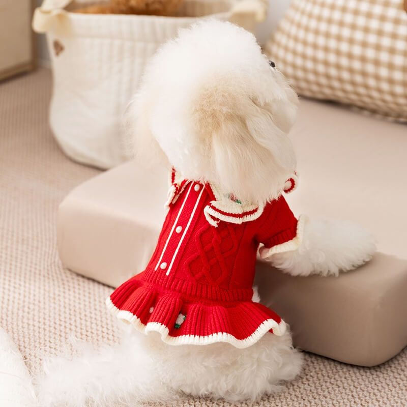 Vestidinho Natal Elegant | Para Cachorro e gato